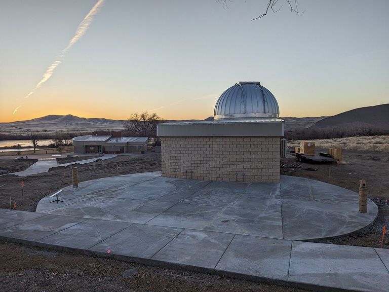 Bruneau Dunes State Park Observatory panoramic view sunset